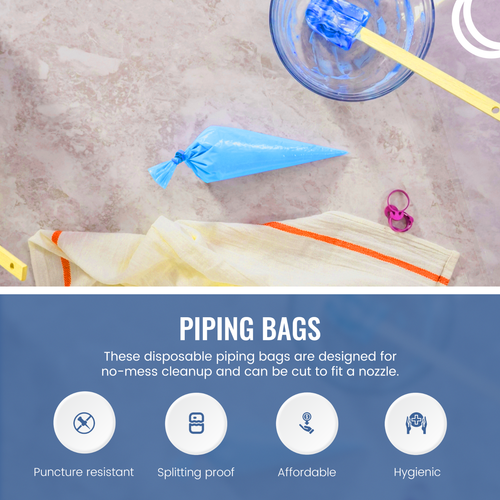 Strong 21" Piping Bags Blue Professional Disposable! | Icing/Mash/Savoy/Cupcake - Picture 3 of 12