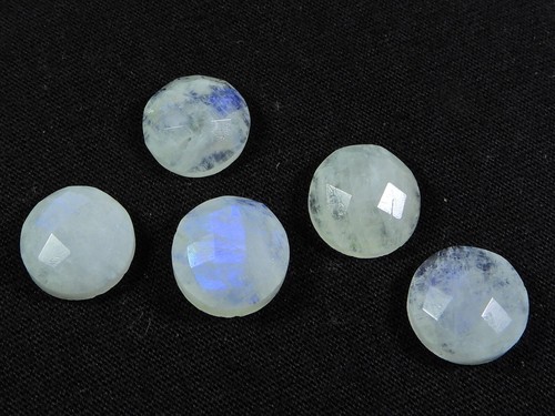 Pierre De Lune Brute Bleue Flashy - Lot Pour Bijoux Fantaisie