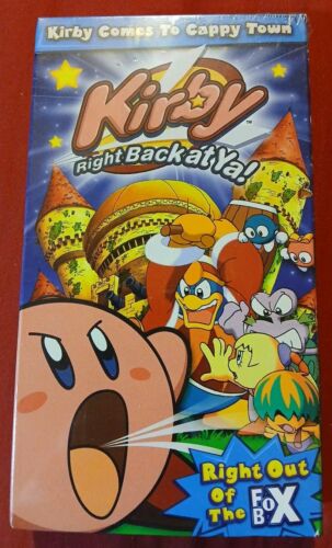 Kirby Nintendo VHS Right Back At Ya! Kirby Comes to Cappy Town 2002 New Sealed