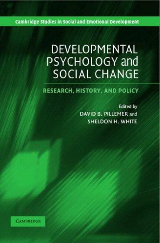 Developmental Psychology Social Change Research History Policy Da… 9780521533607