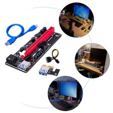 PCI-E 1x to 16x Powered USB3.0 GPU Riser Extender Adapter Card VER 009s