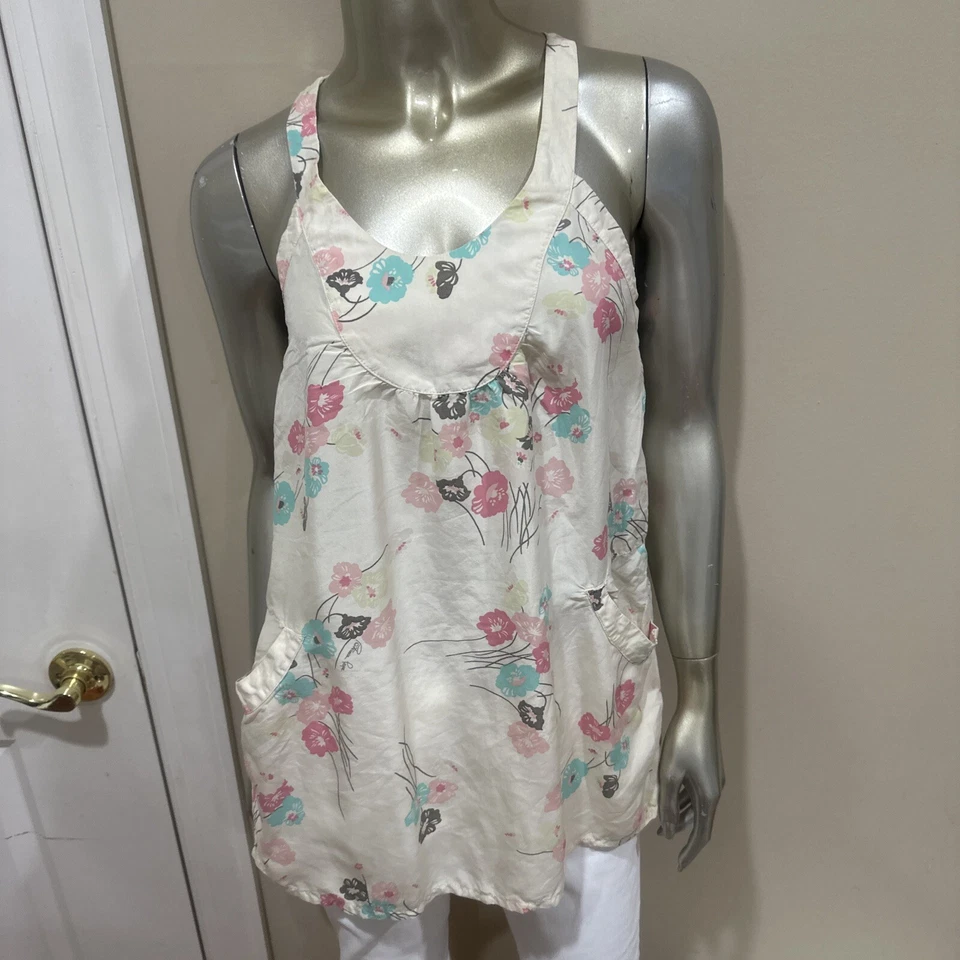 Vintage GIRL PATRIZIA Cami Top Shirt Size XXL Made In Italy 100% Silk - Image 2 of 4