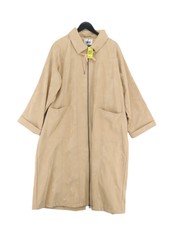 Bella Women's Coat Uk 10 Tan Other With Polyester Overcoat