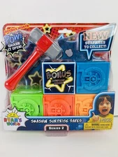RYAN’S WORLD Smashin' Surprise Safes 6 Piece Set-Smash It Open Series 2 NEW