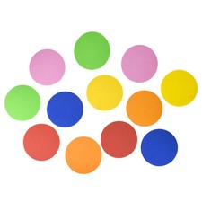 EVA Craft Foam Circle Shapes, 5-1/2-inch, 12-piece, Multicolor