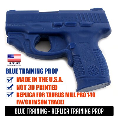 Blue Training Prop for TAURUS MILL PRO 140 (w/CRIMSON TRACE) - Resin - Not a Gun