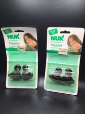 Vintage NUK Orthodontic Nipples Silicone NewBorn Infant Size 02510 1985