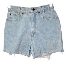 Palmettos Jeans Shorts Womens 9 Vintage Blue Light Wash Cut Off High Rise