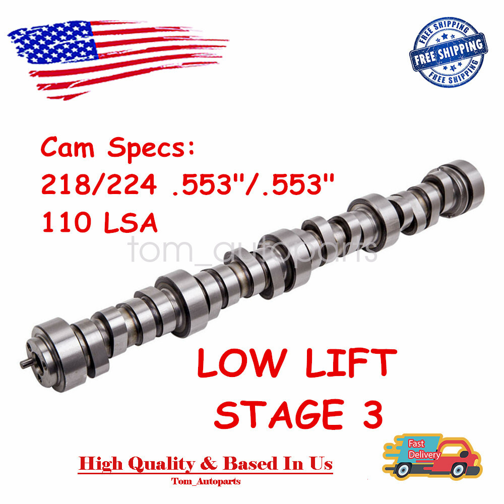 For GM LS Truck Stage 3 Low Lift Camshaft 218/224 .553
