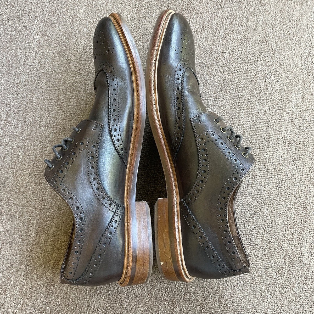 Gordon Rush Men’s Wingtip Oxfords Dress Shoes Espresso Brown Leather 11.5 Gordon Rush // Ford Suede Wingtip Oxford // Dark Brown (US  main image 3