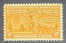 Travelstamps: 1944 US Stamps Scott #E18 17c  Motorcycle Harley-Davidson MNH OG
