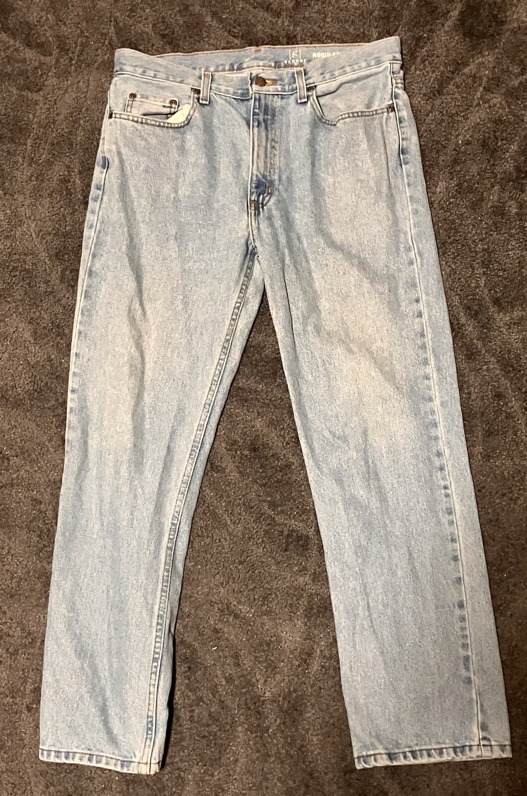 George Light Blue Denim Jeans Walmart Brand Regular Fit Stra