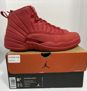 jordan retro 12 red suede