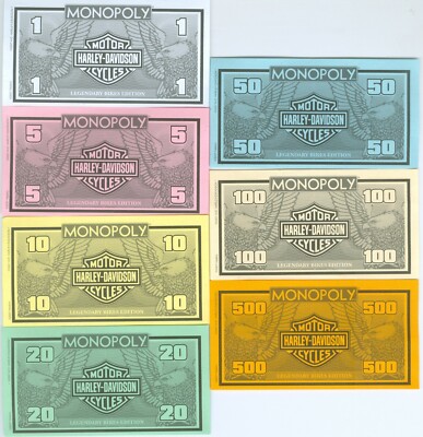 2007 Monopoly Harley-Davidson Legendary Bikes Replacement Game