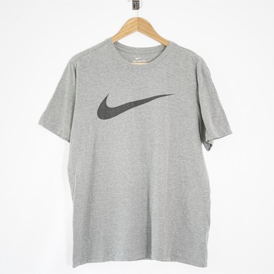 Vintage Nike Mens T-Shirt Grey \u0026 Black 