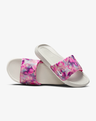 Nike Victori One Slide Print Women's Sandals White/Floral DZ6249