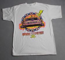 Vintage Back To The Future Part 2 II 1989 T Shirt Adult Large Delorean Promotion