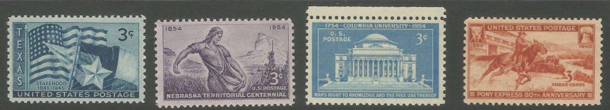 Set of 4 U.S. stamps - Scott 894, 983, 1029, 1060 - MNH | eBay