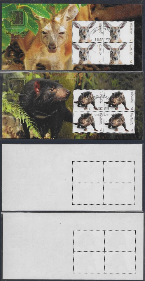 Australia Singpex 2019 5 Sht of 36th International Stamp Exhibition Fine Used. Foto 3 de 4