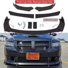 Glossy Black Front Bumper Lip Splitter Spoiler For Dodge Caliber SRT 2007-2012
