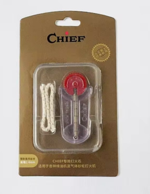 Chief 6 St. Feuersteine + Docht für Zippo Zorro Feuerzeuge Sturmfeuerzeug