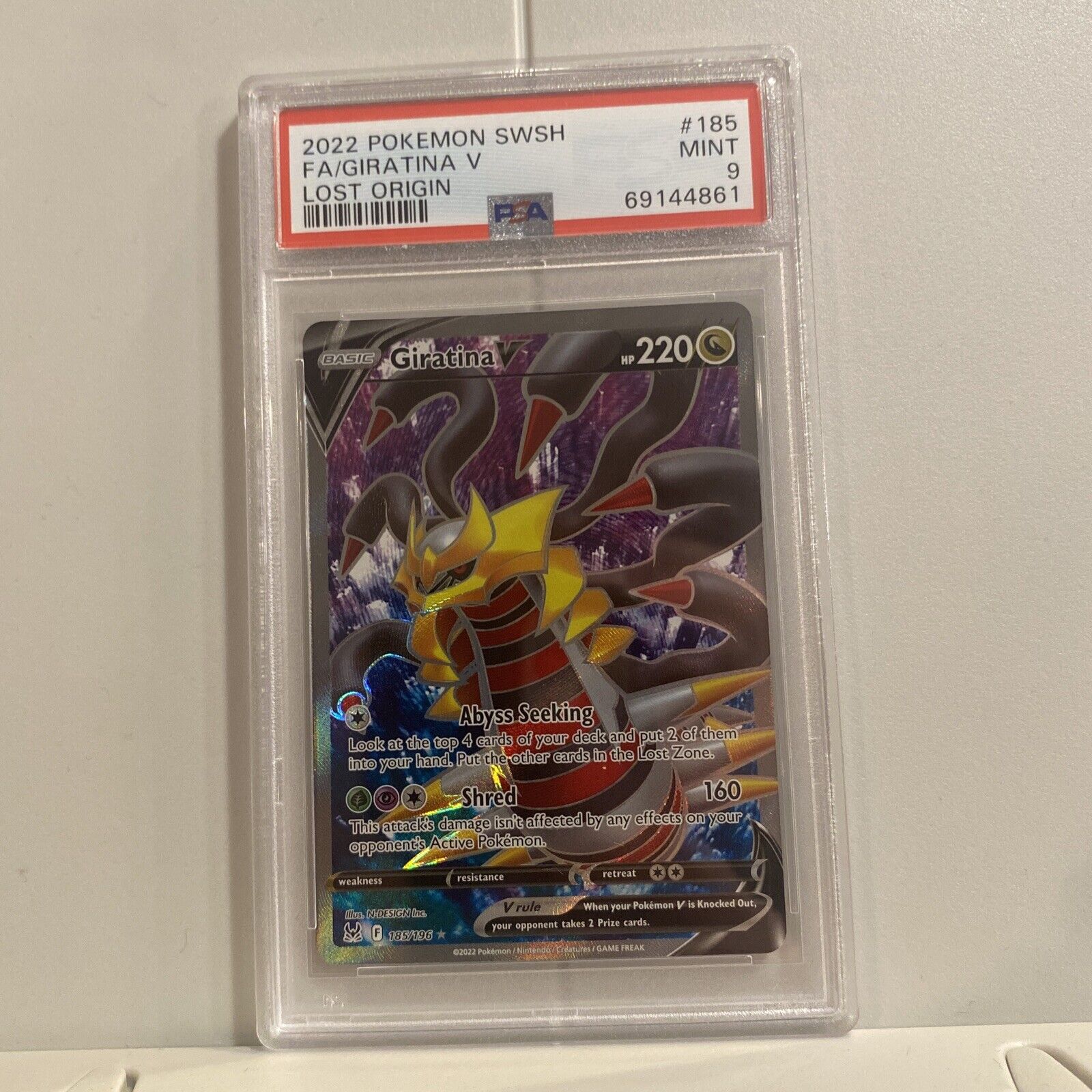 Mavin  Pokemon Card - Giratina V (Full Art) - SWSH11: Lost Origin 185/196  Ultra Rare