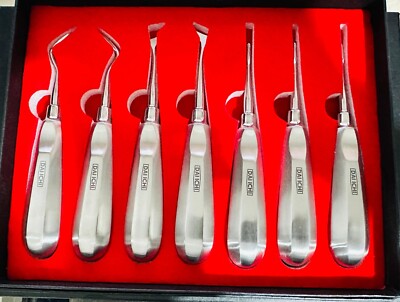 ZAHNWURZELAUFZUG ZAHN CHIRURGISCHER EDELSTAHL SET 7-TEILIG CE
