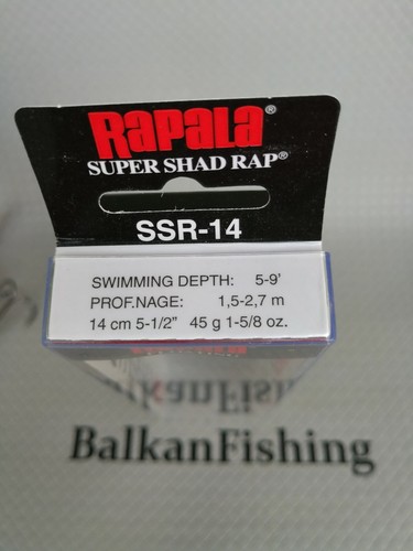 Rapala Super Shad Rap SSR-14/Lot of 3/14cm-45gr/Color: CG /Special /Pearl Orange - Picture 9 of 10