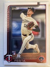 2025 Topps 178 David Festa RC Rookie Twins Baseball Card