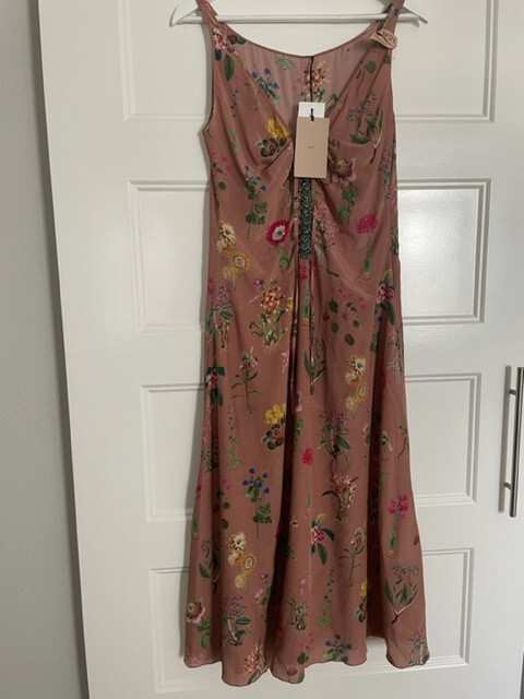 BNWT No 21 by Gilmar Donna 100% Silk Women's Dress Size 42 Italy