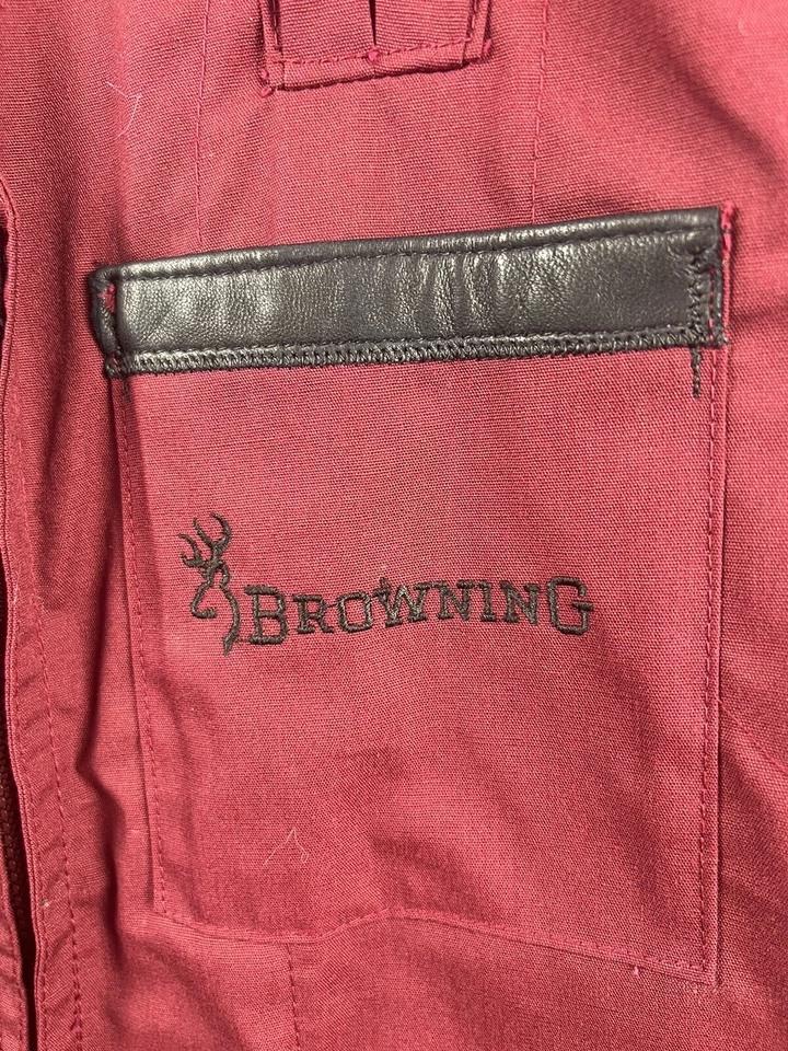 Browning Vest Men M Red Maroon Shooting Padded Shoulder Hunting Trap Cargo Mesh - Image 2 of 4
