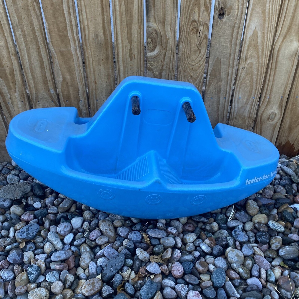 vintge little tikes teeter totter boat (teeter for two) blue