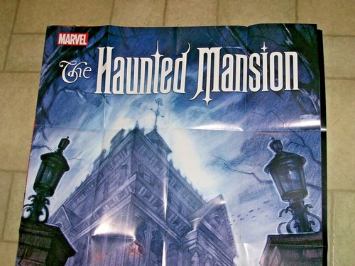 Poster promozionale fumetto Haunted Mansion 24 x 36 Marvel 2016 E.M. Gist Disney Kingdoms - Foto 2 di 3