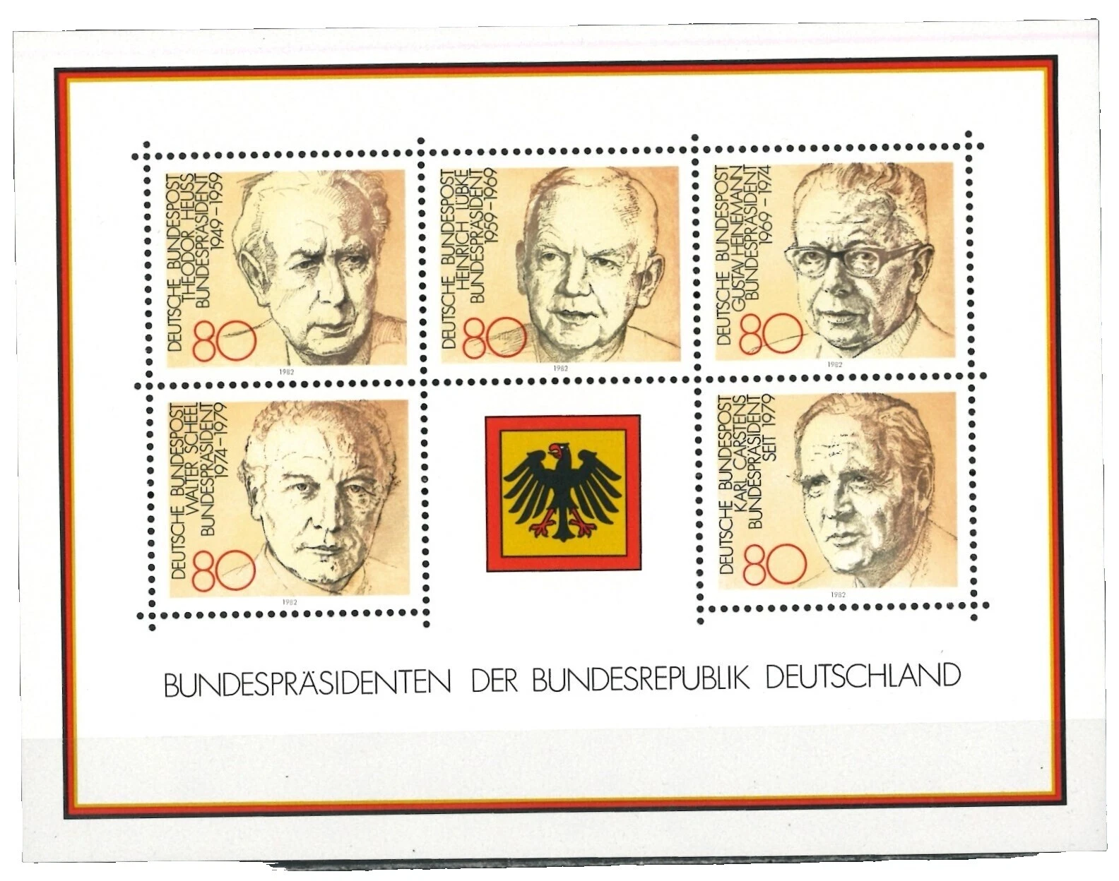 German & Colonies Politicians German 1981-1990 Year of Issue Stamps