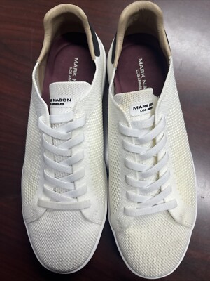 Mark Nason Bryson Sneakers Mens US 11 White Low Top Casual Breathable Mesh  Shoes | eBay