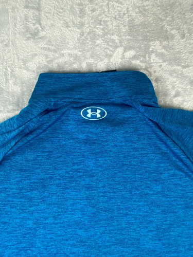 Under Armour Men's UA Tech 2.0 1/2 Zip Active Top Blue Size 2XLT NWT $45 MSRP - Picture 3 of 11