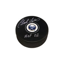 CLARK GILLIES Signed Buffalo Sabres Puck - HOF 02