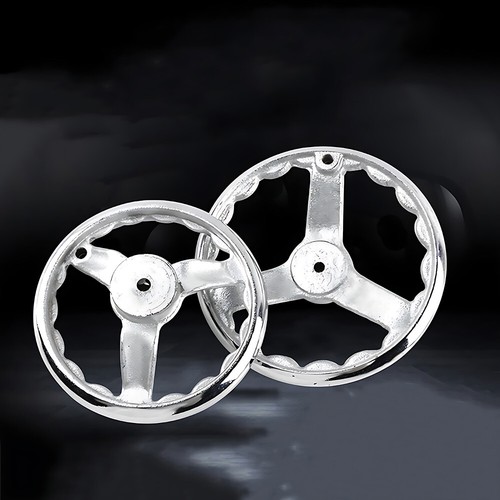 3" - 12" Metal Machinery Handwheel 3-spoke Hand Wheel Chrome Plated for Milling - Picture 4 of 6