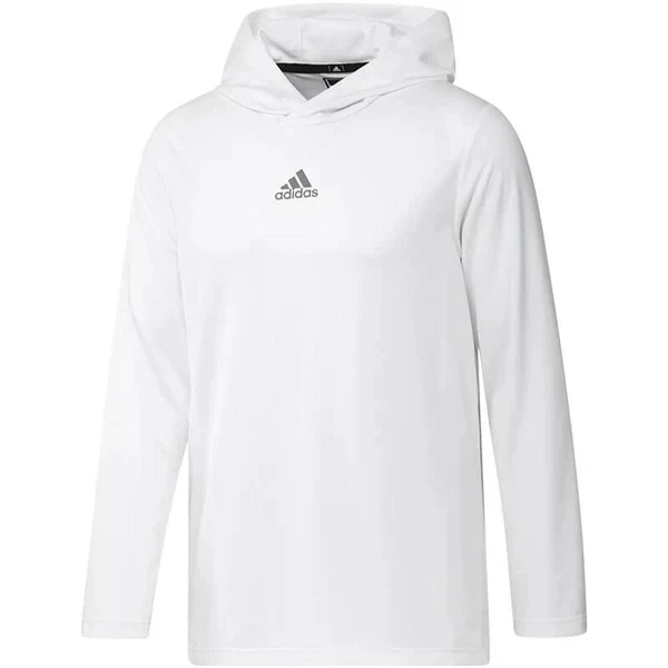 Adidas Stadium Heat.RDY Mens Longsleeve Hoodie- Small/ White