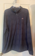 Greg Norman Golf Men's XL Long Sleeve 1/4 Zip Pullover Play Dry Dark Grey