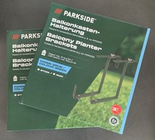2 Paar Balkonkastenhalter Metall Halter verstellbar grün stabil Neu bis 25kg L