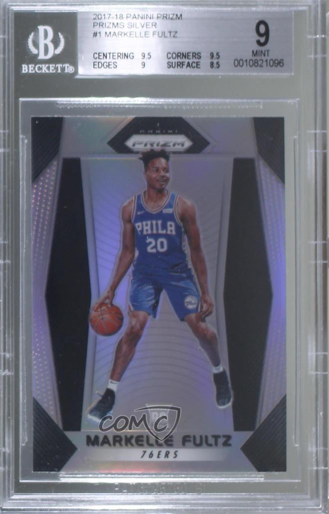 2017-18 Panini Prizm Silver Prizm Markelle Fultz #1 BGS 9 MINT wt8