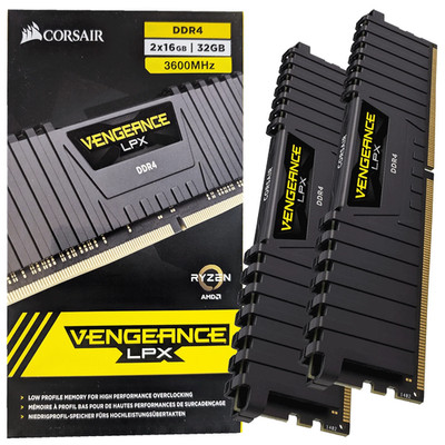   32GB Corsair Vengeance LPX DDR4-3600 DIMM CL18-22-22-42 Kit (Ryzen optimiert)