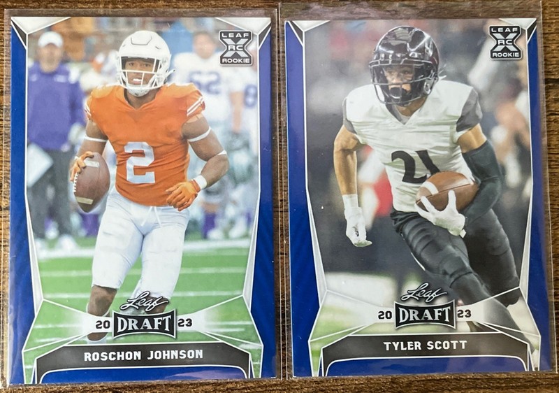 2023 Leaf Draft Football Blue Lot