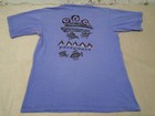 Vintage Patagonia Shirt Mens M Purple 90s Art Native Animals Art Cartoon Faded