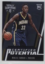 2015-16 Panini Totally Certified Potential 76/199 Myles Turner #5 Rookie RC g6w