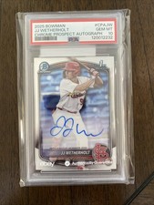 2025 Bowman Chrome Prospect Auto JJ Wetherholt  PSA 10 Cardinals 1st Bowman
