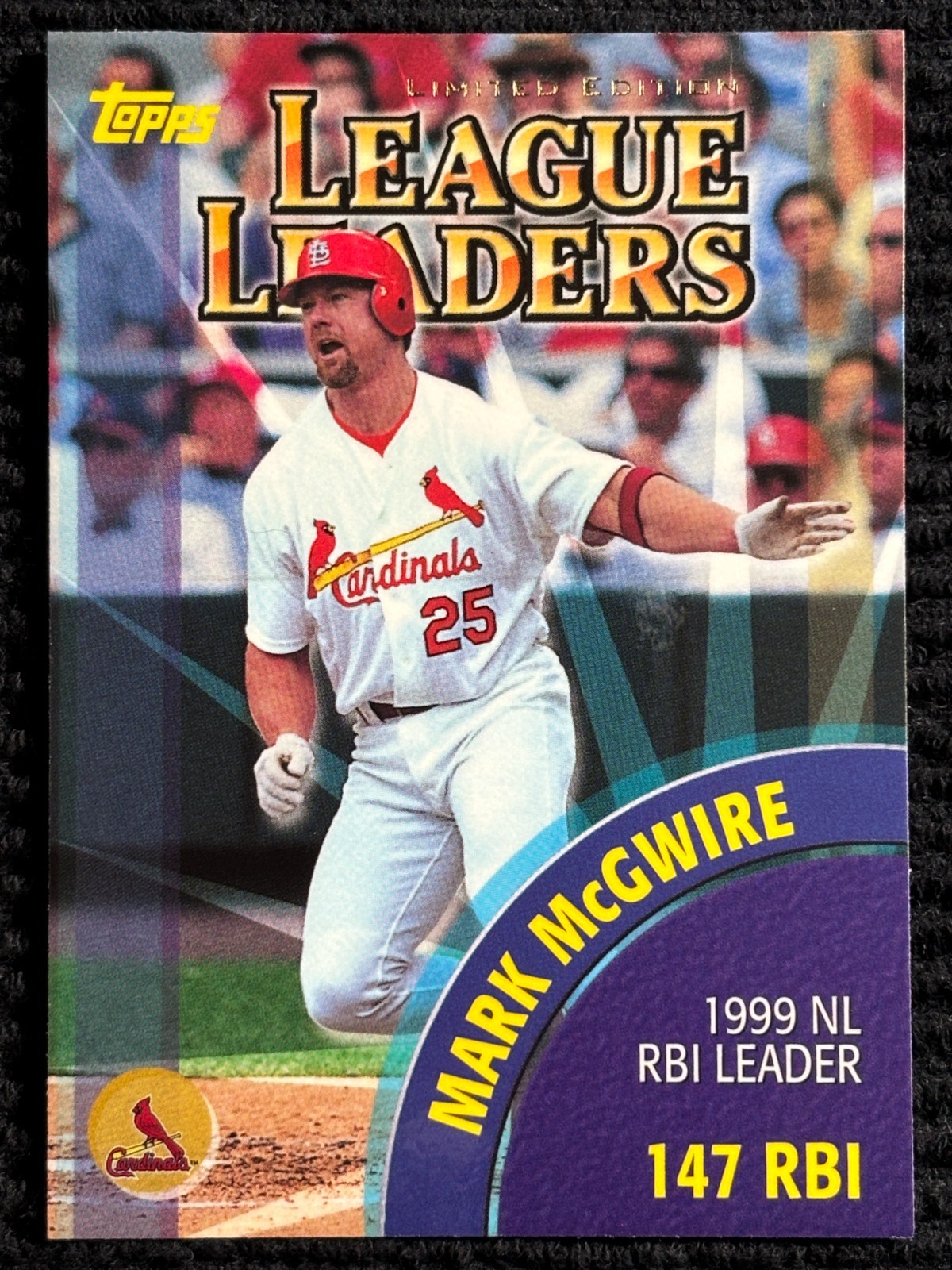 2000 Topps Limited  #463  RBI Leaders  Mark McGwire / Manny Ramirez