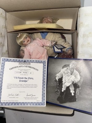 Ashton Drake Grandpa, ''I'll Finish The Story, Grandpa!'' Complete W Baby