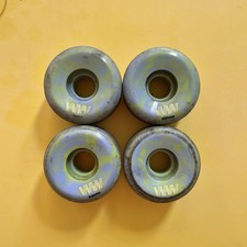 Wayward Wheels 53mm 83b Green + Blue Swirls Flatspot Proof Formula